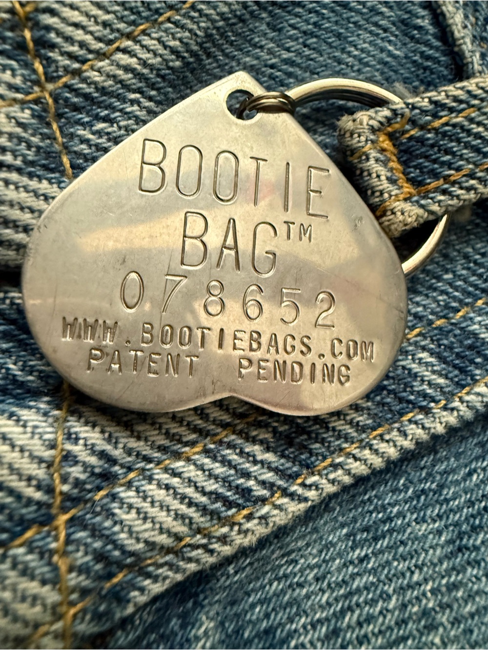 Silver Mini Bag Charm Keyring